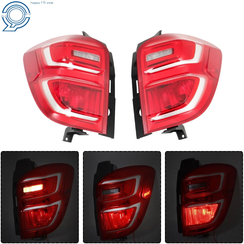 Set of 2 Tail Lights for Chevrolet Equinox (2016-2017) Halogen Rear