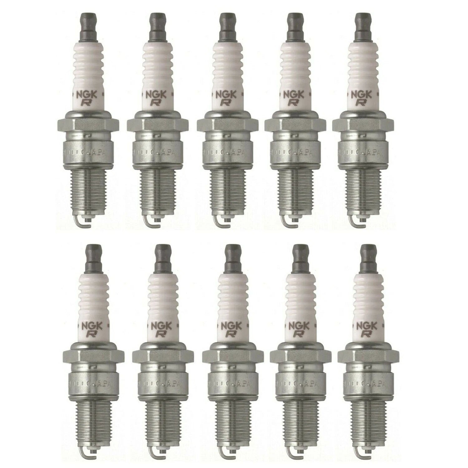Set of 10 NGK BPR4ES Spark Plugs for Dodge Chrysler Chevrolet Plymouth