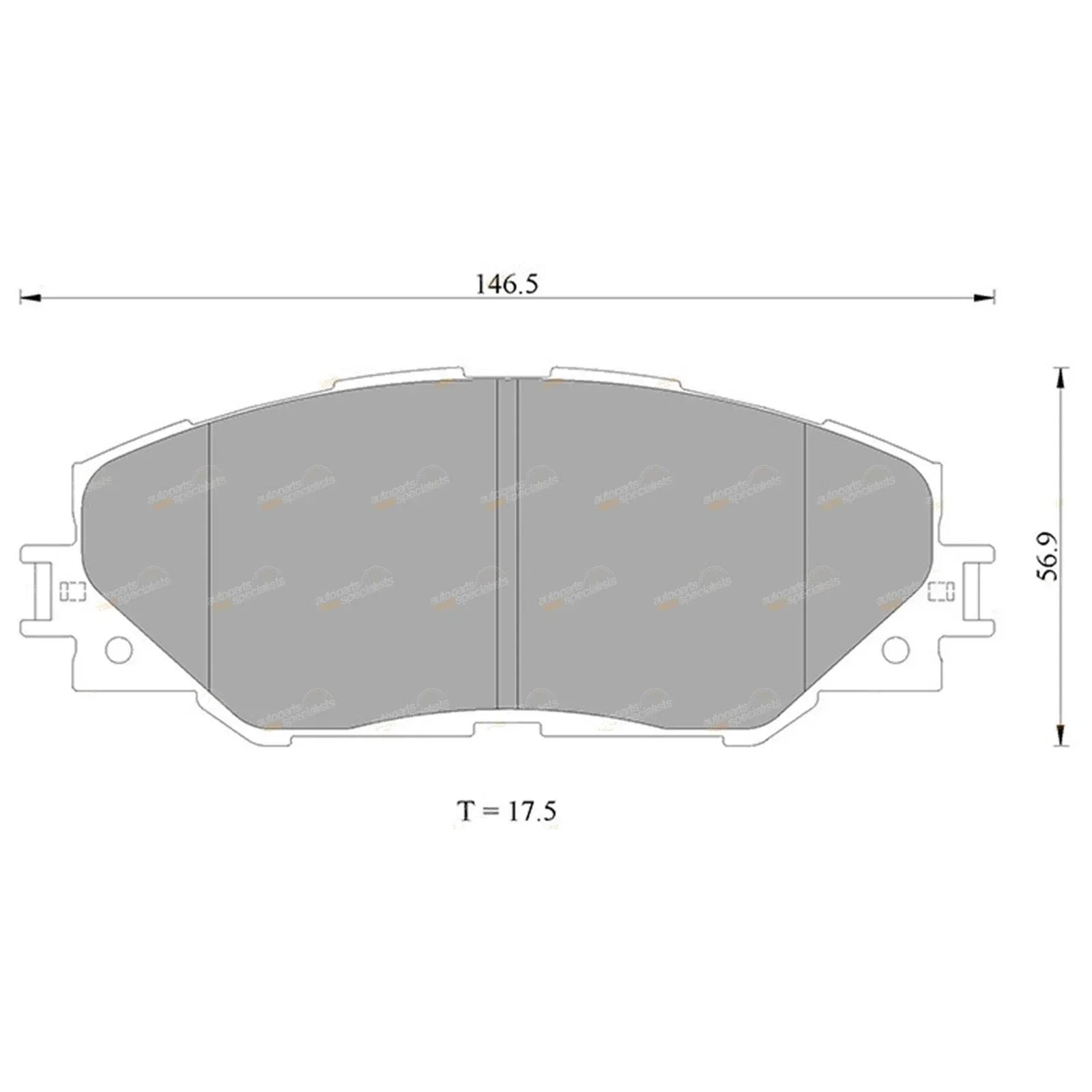 Front Disc Brake Pads for Toyota RAV4 (2006���2013)