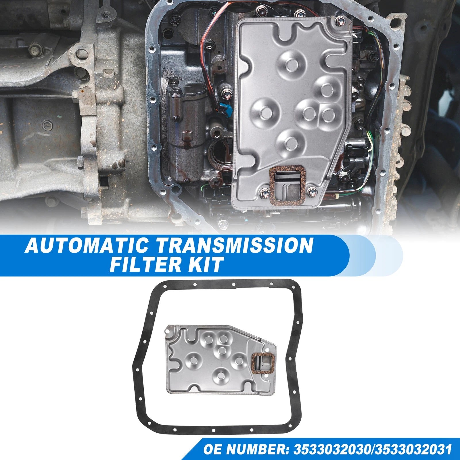 Transmission Fluid Filter Oil Pan for Toyota A140E A140L (No. 3533032030)