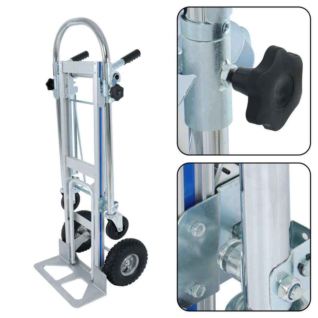 4-in-1 Aluminum Folding Hand Truck Trolley (1000 lbs Capacity)