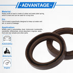 Set of 2 Oil Seal Rotary Shaft Seal FKM Rubber 48x65x10mm
