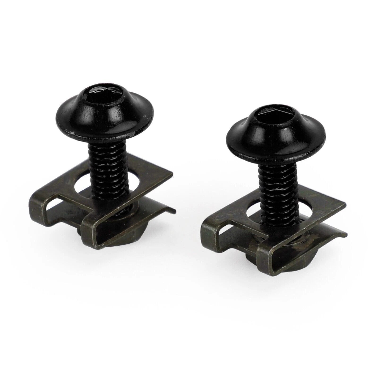 10X Aluminum Fairing Screen M6x20mm Screw Bolts Clips for Motorcycle