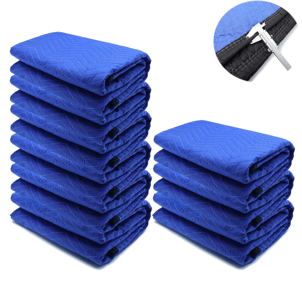 9PC Extra Thick Furniture Moving Packing Blanket for Shipping