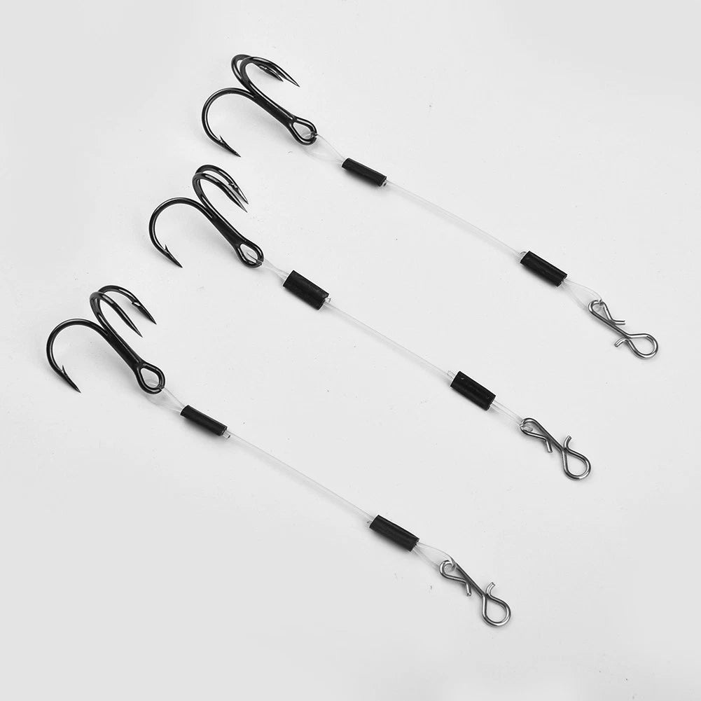 3X Stainless Steel Fishing Hooks for Pike Perch Terminal Baits