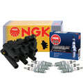 NGK DIS Ignition Coil & 6 Iridium IX Spark Plugs Kit for Ford Mazda Mercury (V6)