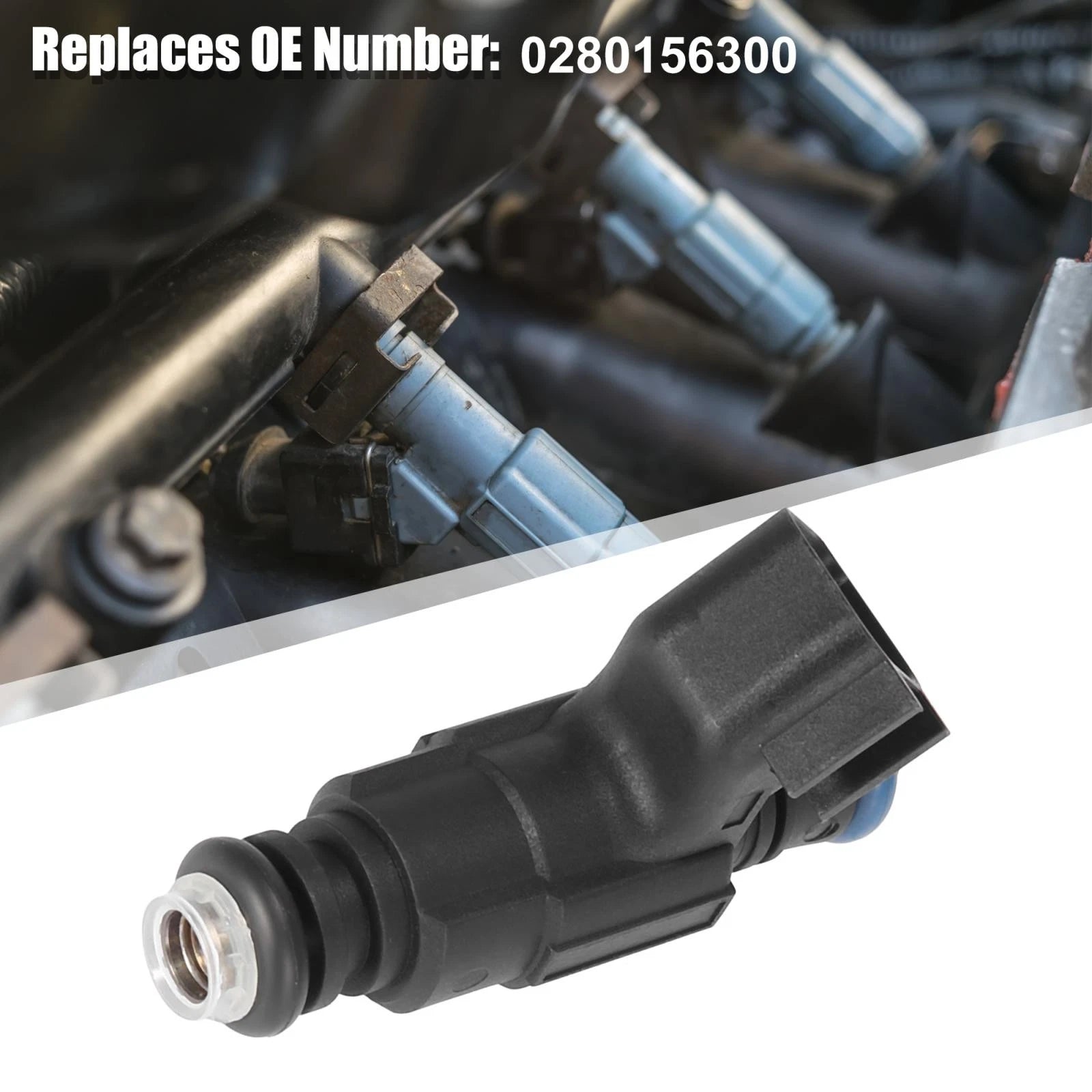 6X Fuel Injector 0280156300 for Chevrolet Malibu, Cadillac CTS (2004–2009)
