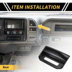 Carbon Fiber Pattern Air Vent Armrest AC Outlet Cover for Toyota Tundra (2022–2024)
