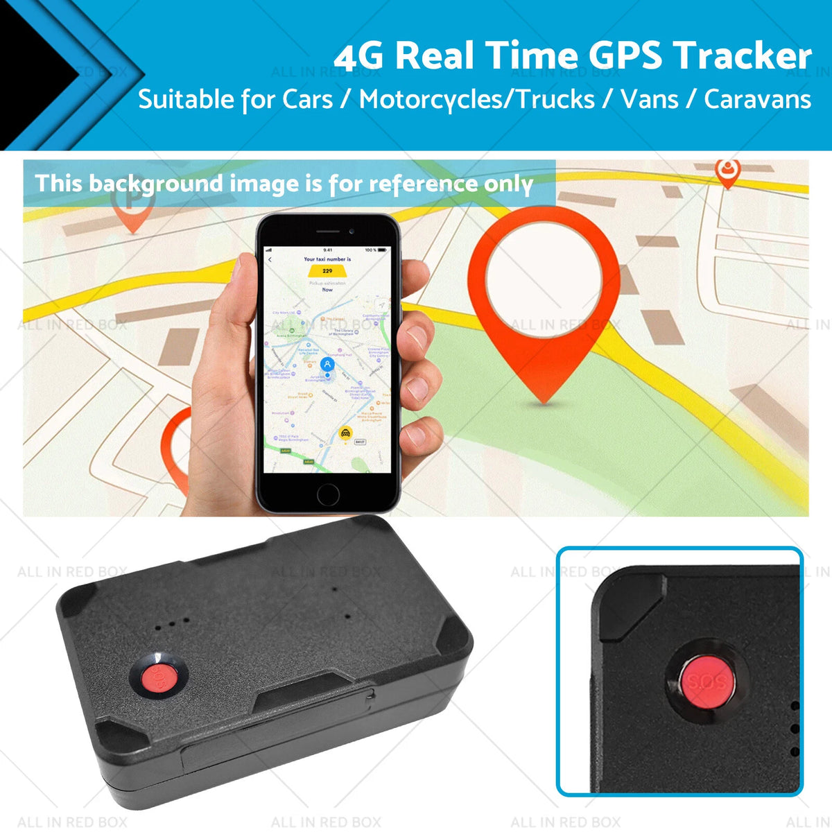 4G GPS Tracker for Car Vehicle (Magnetic, Live Tracking)