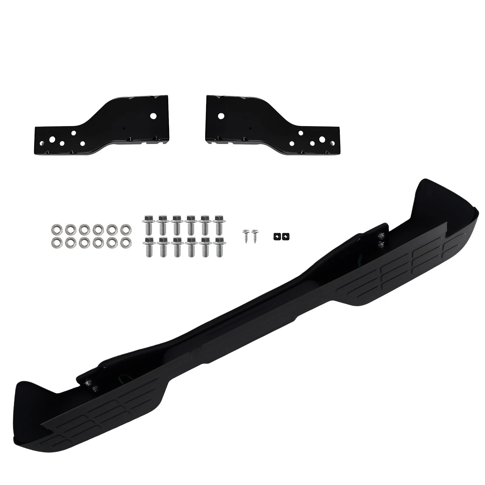 Rear Bumper for Chevy S10 GMC Sonoma Fleetside (1998–2004) Black Steel