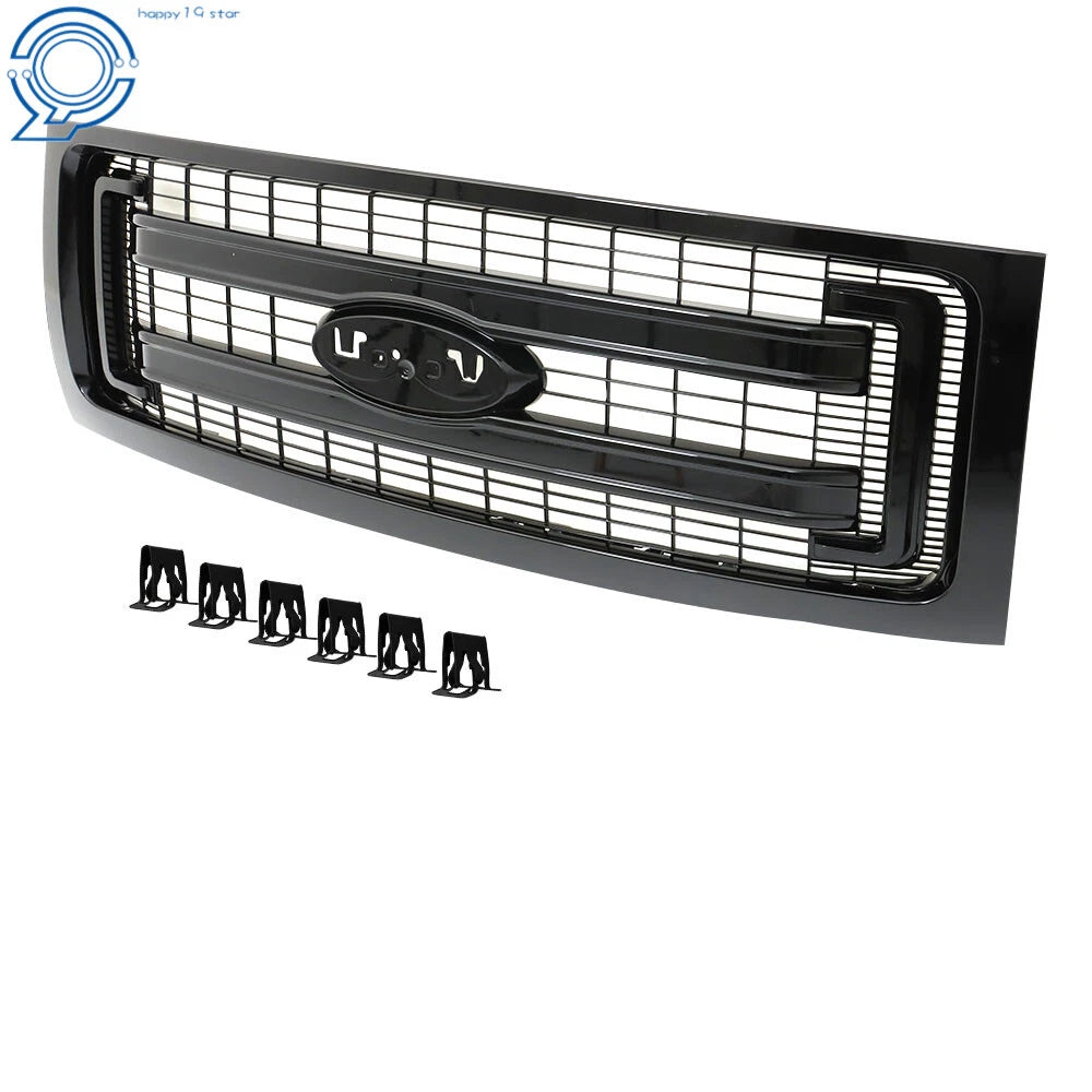 Front Bumper Grille for Ford F-150 (2009–2014) Black