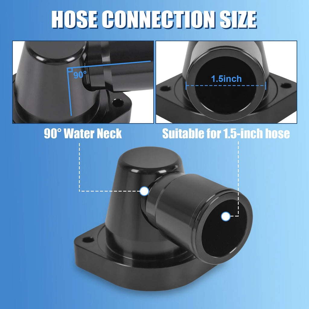 Billet Swivel Thermostat Housing for GM LS Engine (90)