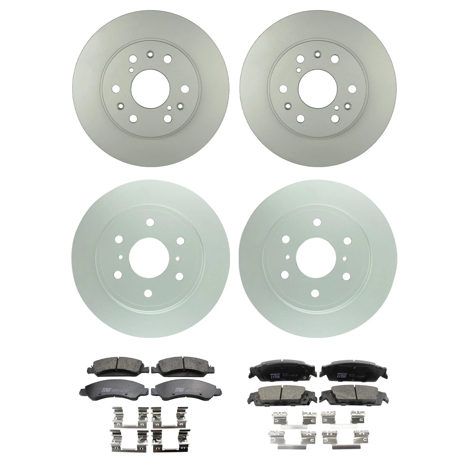 Brake Rotor & TRW Pro Ceramic Pad Kit for Silverado 1500 Yukon XL (2007–2014)