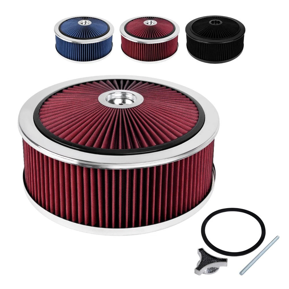 14" Round Deep Dish Air Cleaner Kit for Universal Fit
