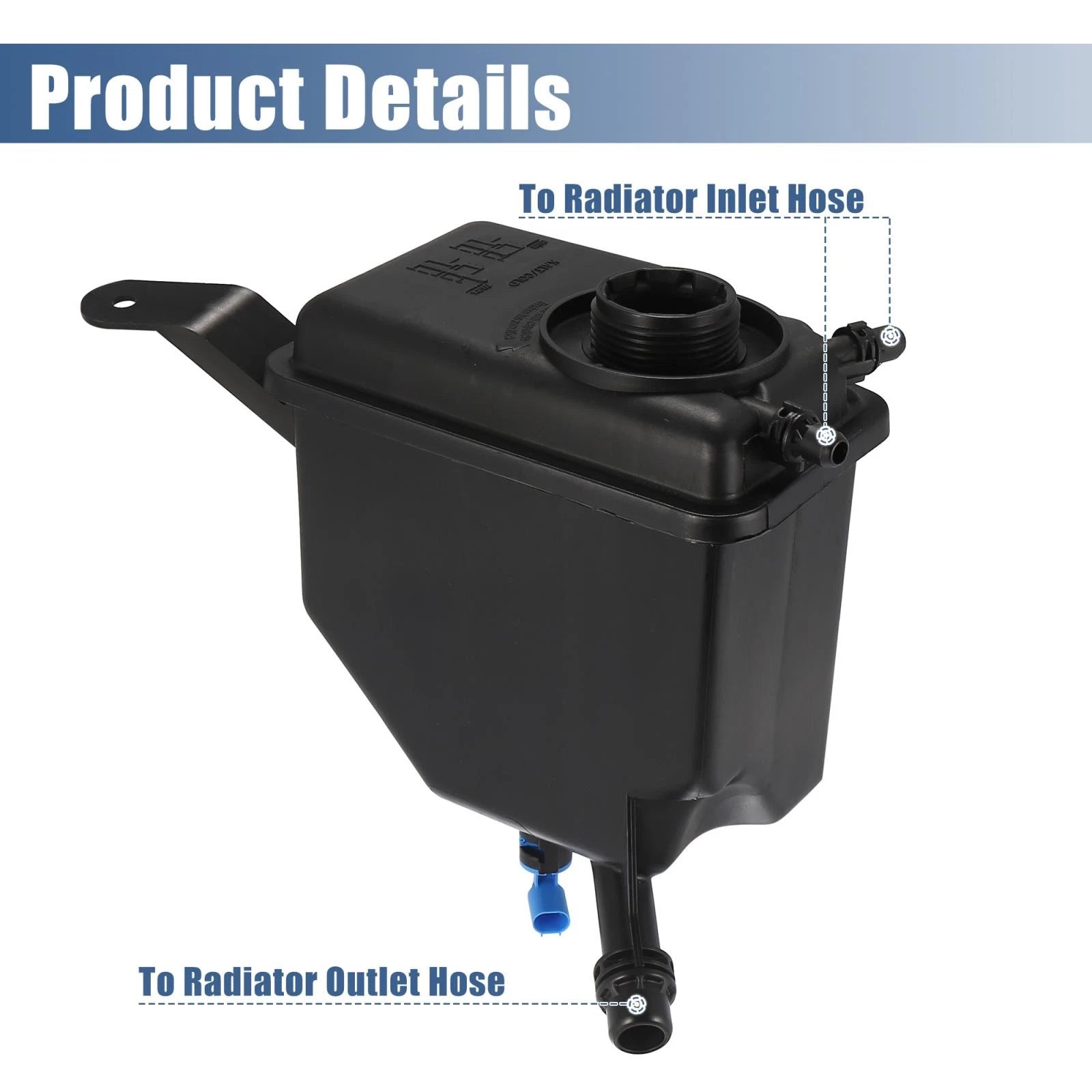 Coolant Radiator Reservoir Tank 17137542986 with Sensor for BMW 5 6 Series (2011–2017)