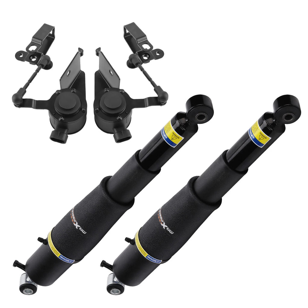 2X Rear Air Shock Struts + 2X Height Sensor for GMC Chevy Cadillac (2000–2013)