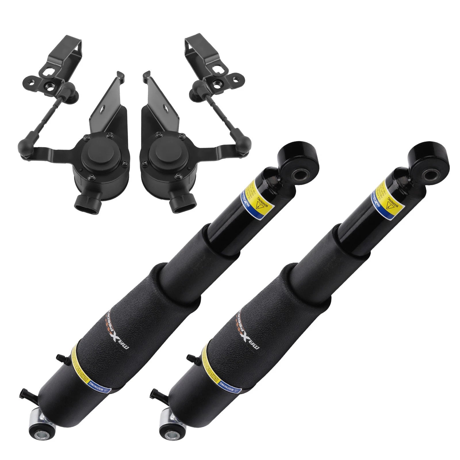 2X Rear Air Shock Struts + 2X Height Sensor for GMC Chevy Cadillac (2000–2013)