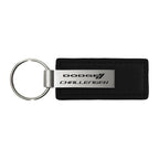 Black Leather Keychain - Officially Licensed for Dodge Challenger