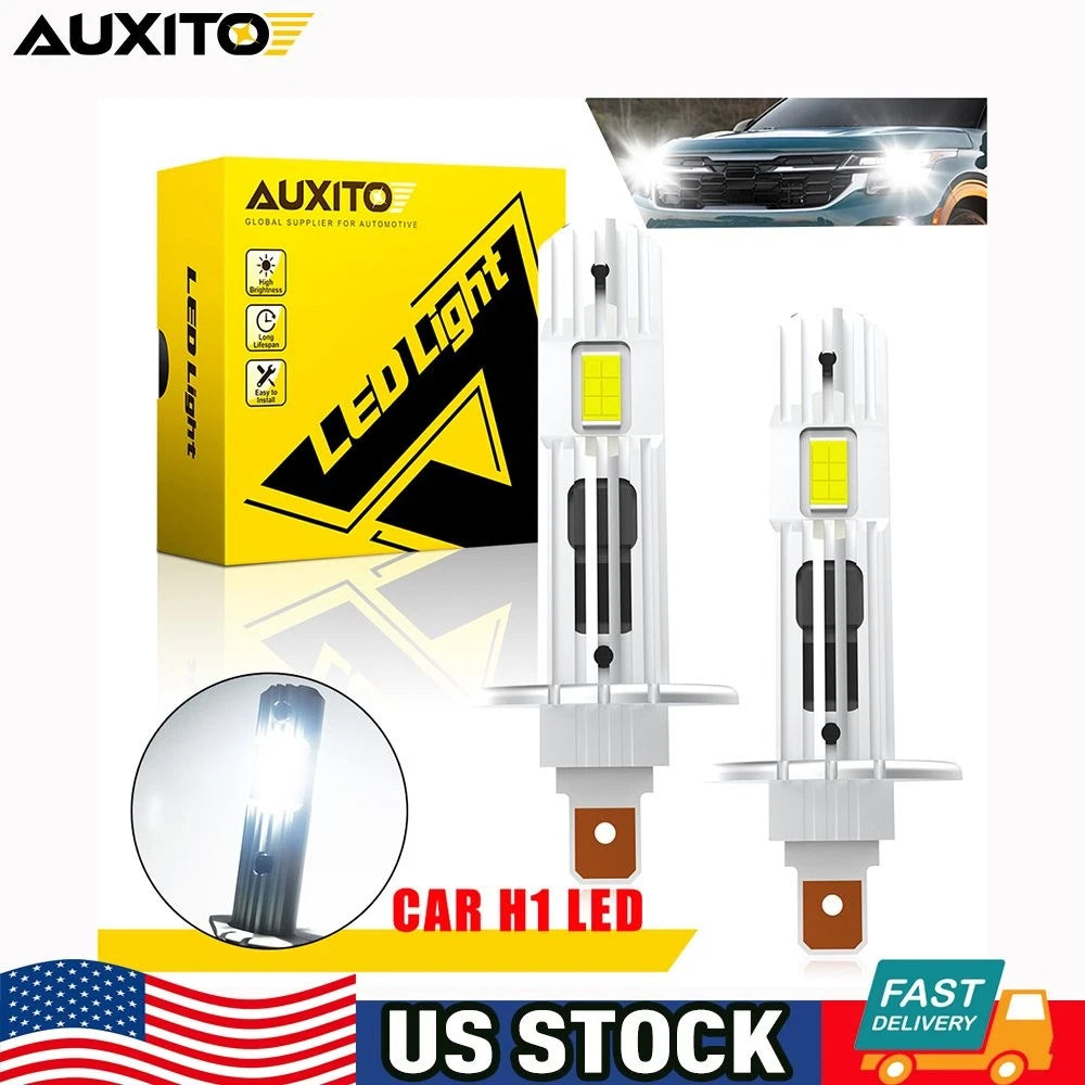 AUXITO H15 H7 H1 H4 LED Headlight Bulb Combo for Various Vehicles