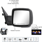 Set of 2 Mirrors for Ram 1500 (2014–2018) Power Fold Heated Puddle Light