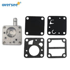 Carburetor Fuel Gasket Kit for Yamaha SEAPRO Outboard (2T 4-5-6HP) 6E0-24412-00