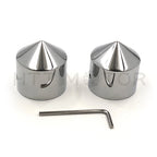 28mm Front Axle Nut Covers for Harley Choppers, Honda, Suzuki, Kawasaki, Yamaha