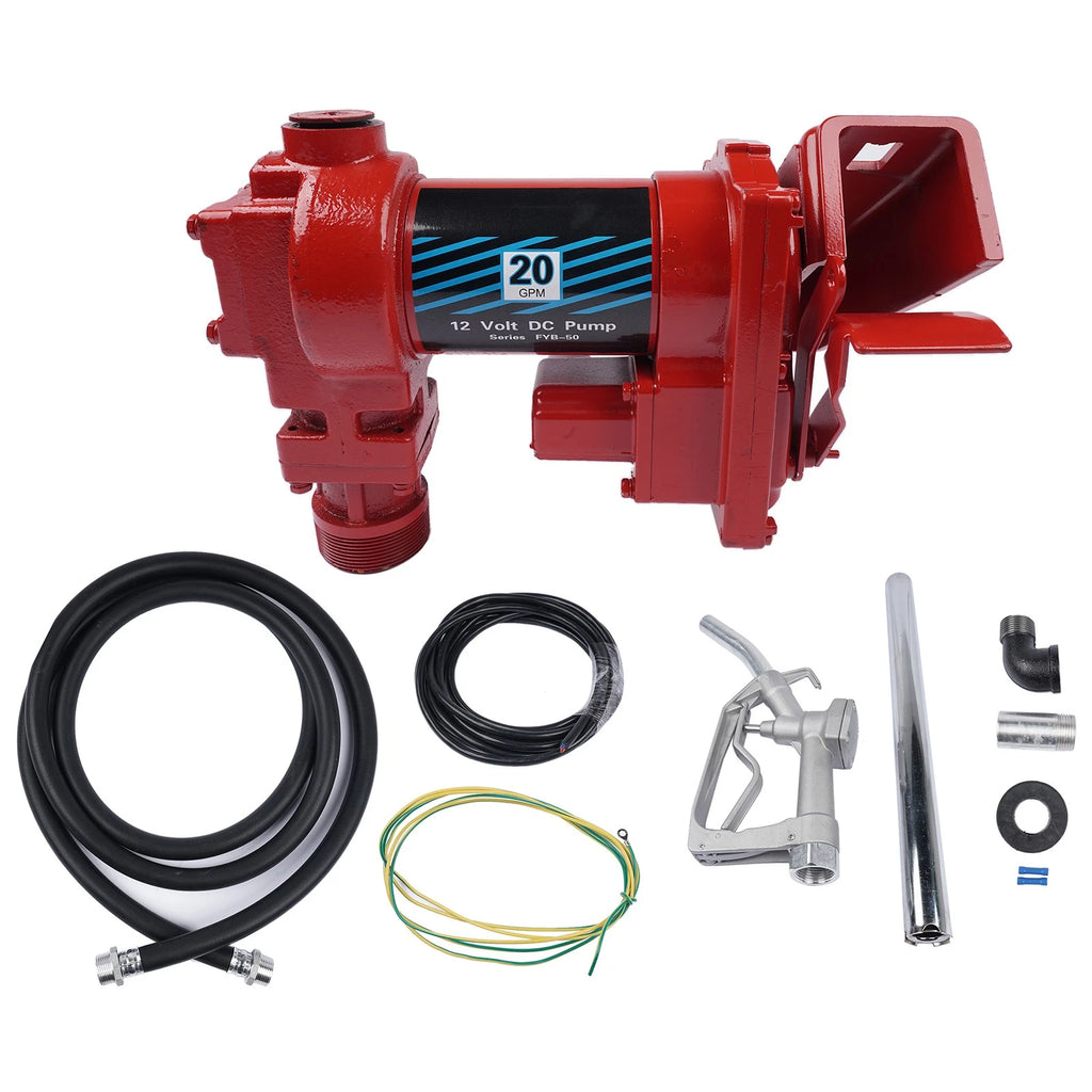 High Flow 20GPM 12V Fuel Transfer Pump for Car Truck Tractor
