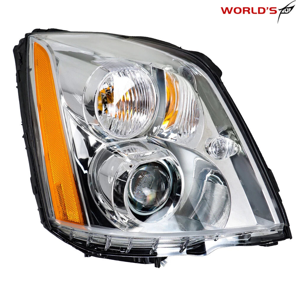 Right Side Headlight for Cadillac DTS (2008–2011) HID Xenon Chrome Housing