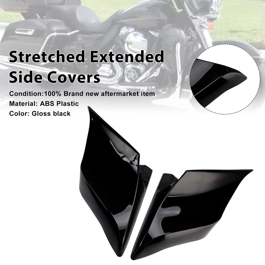 Set of 2 Stretched Extended Side Covers for Harley Touring Road Glide (2014–2022)