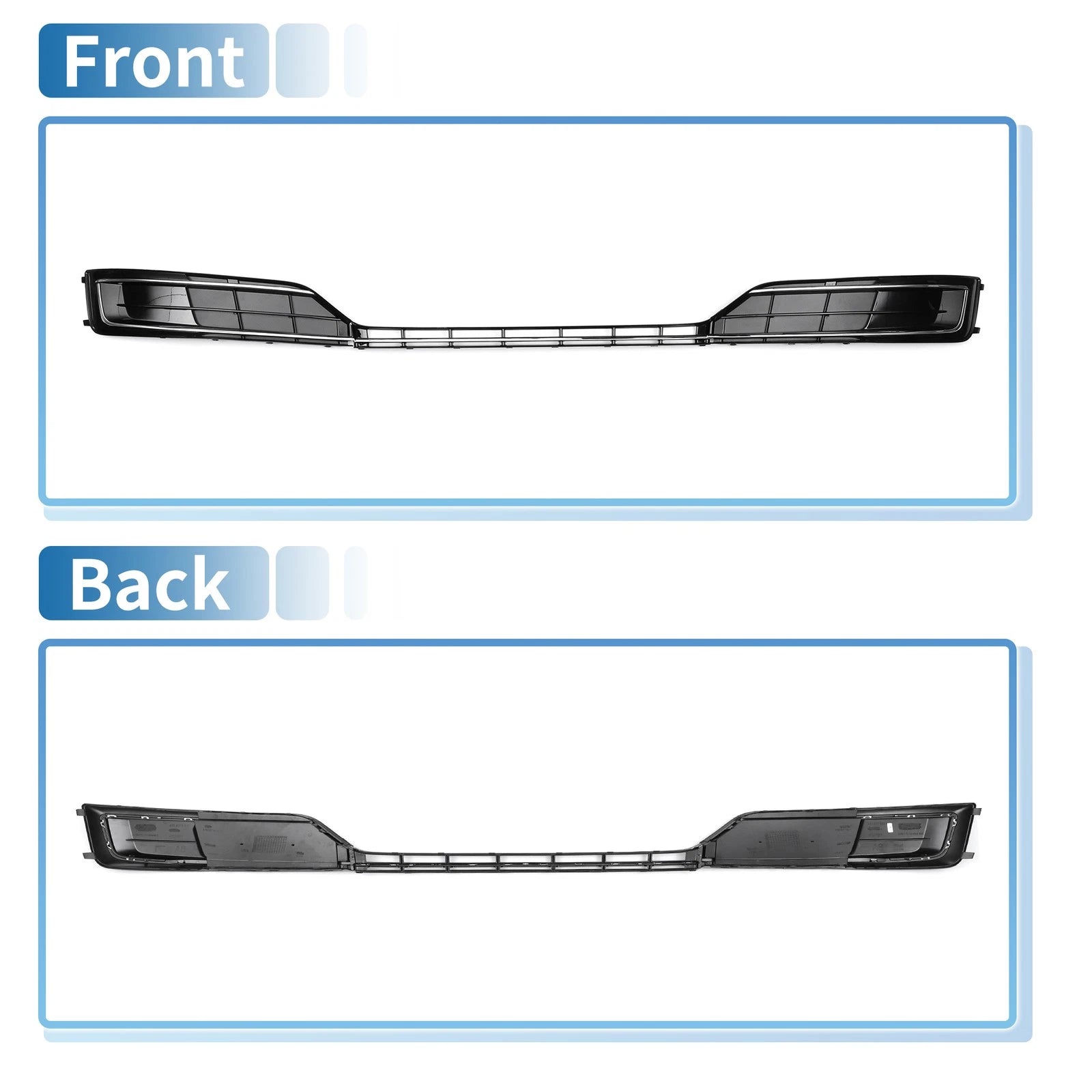Front Hood Bumper Grille for Audi A8 (2015–2018) 4H0807679 Black