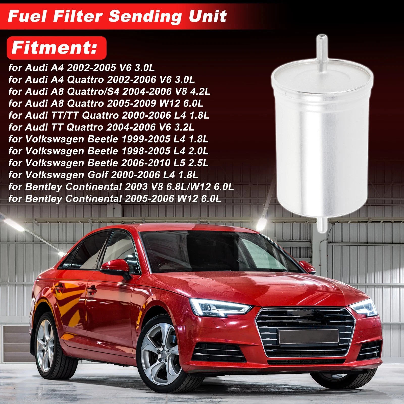 Fuel Filter Assembly for Audi A4 (2002–2005) V6 3.0L No.G6579/33521