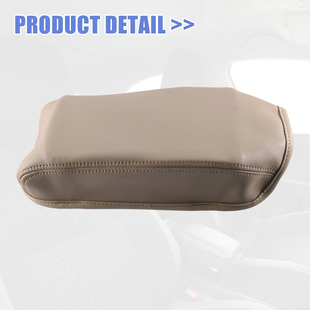 Center Console Armrest Cover for Honda Civic (2012–2015) Faux Leather Beige
