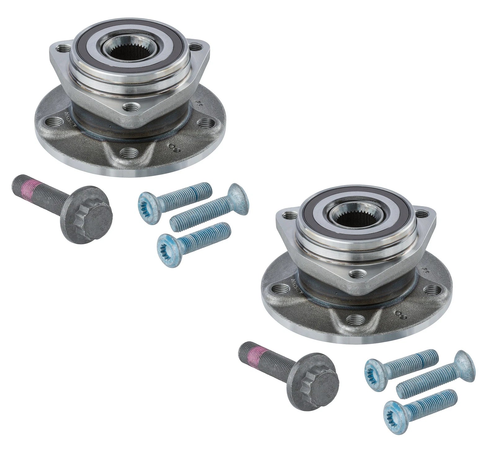 Set of 2 Front Moog Wheel Bearing Hub Assembly for Audi A3 S3 VW Golf GTI (–)