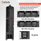 Front Driver Power Window Switch for Chevy Avalanche Silverado Suburban (2007–2014)