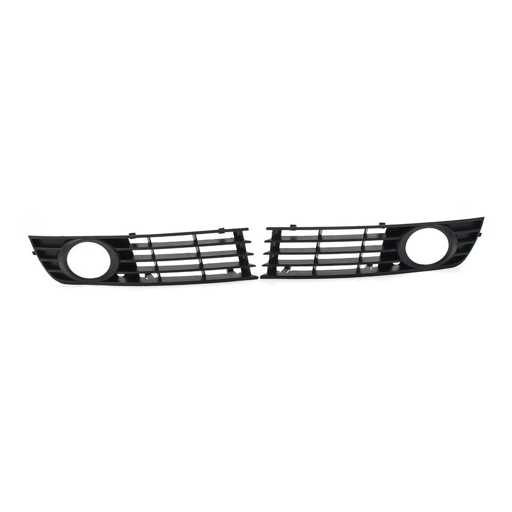 Pair of Front Bumper Fog Lights Grille Cover for Audi A4 B6 (2001–2005)
