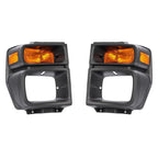Set of 2 Headlight Trim Bezels for Ford E150 E250 E350 (2008-2014)