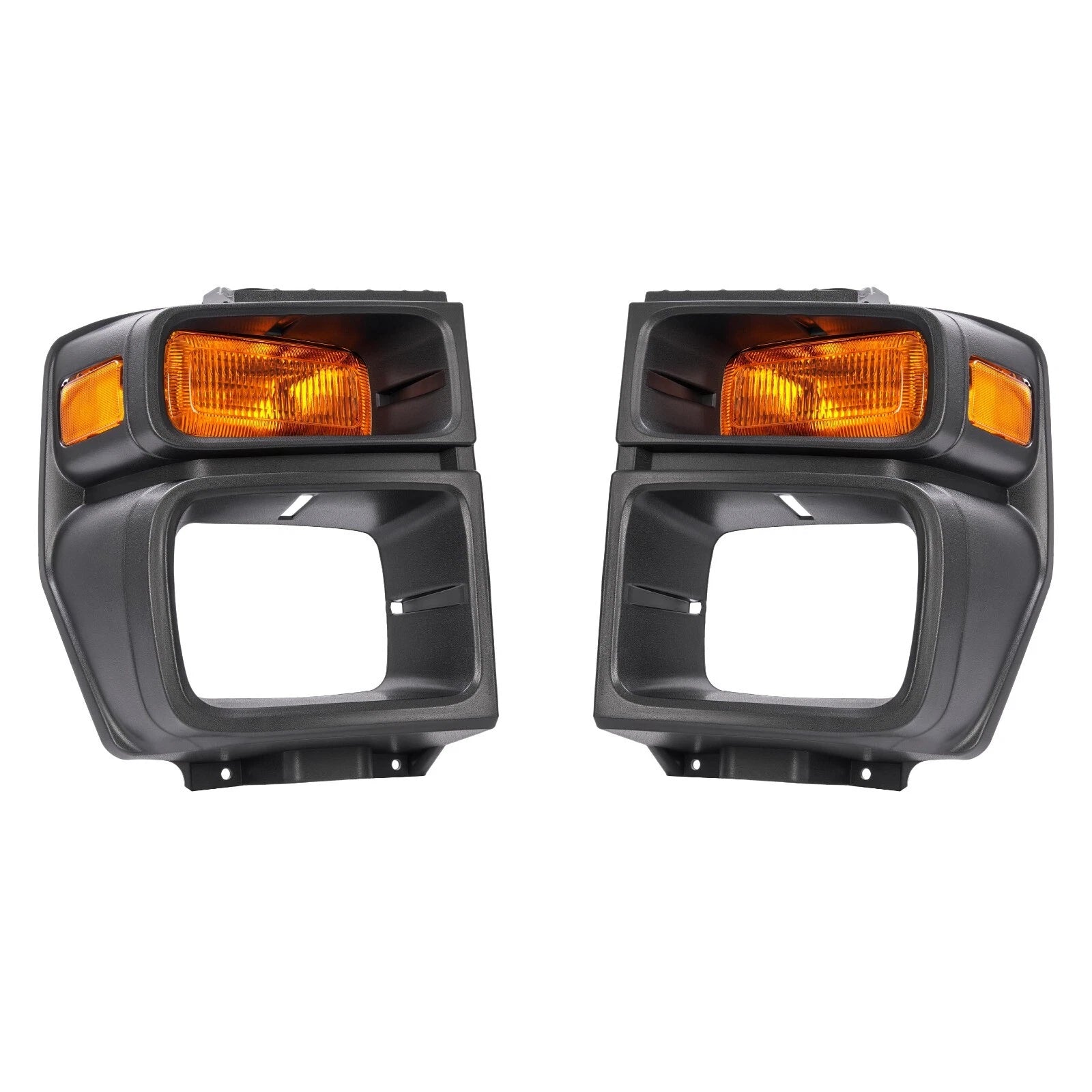Set of 2 Headlight Trim Bezels for Ford E150 E250 E350 (2008-2014)