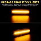 Set of 4 Smoke LED Side Marker Lights for Pontiac Trans Am Firebird (1998–2002)
