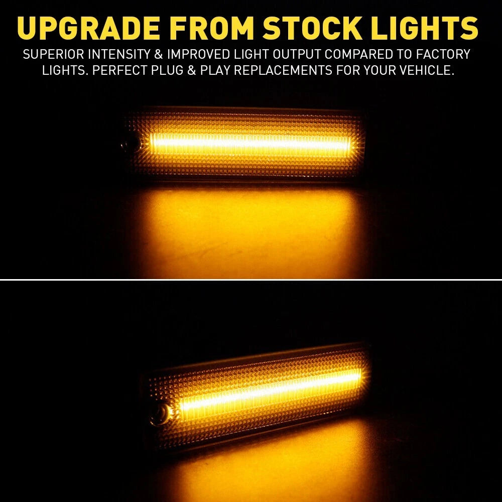 Set of 4 Smoke LED Side Marker Lights for Pontiac Trans Am Firebird (1998–2002)