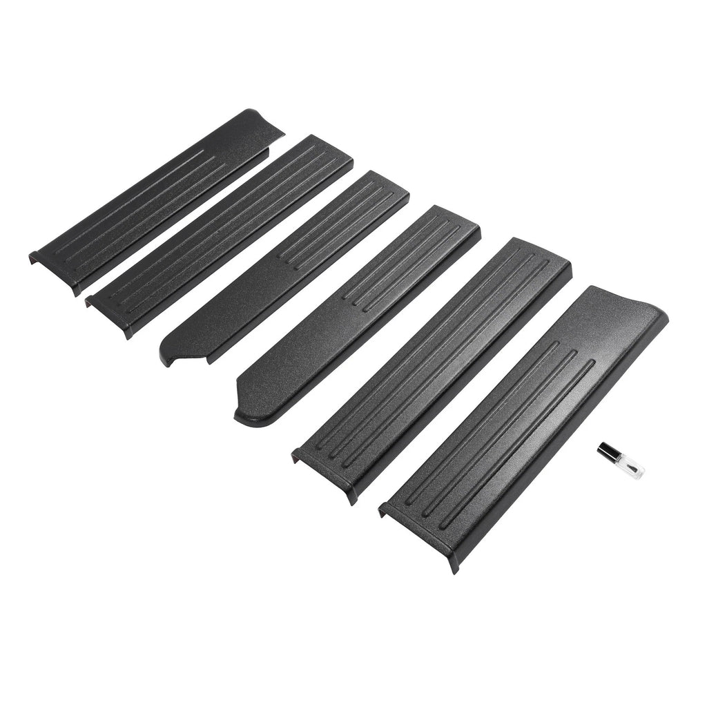 Set of 2 Truck Bed Side Rail Cap Covers for Nissan Titan (2004–2015)