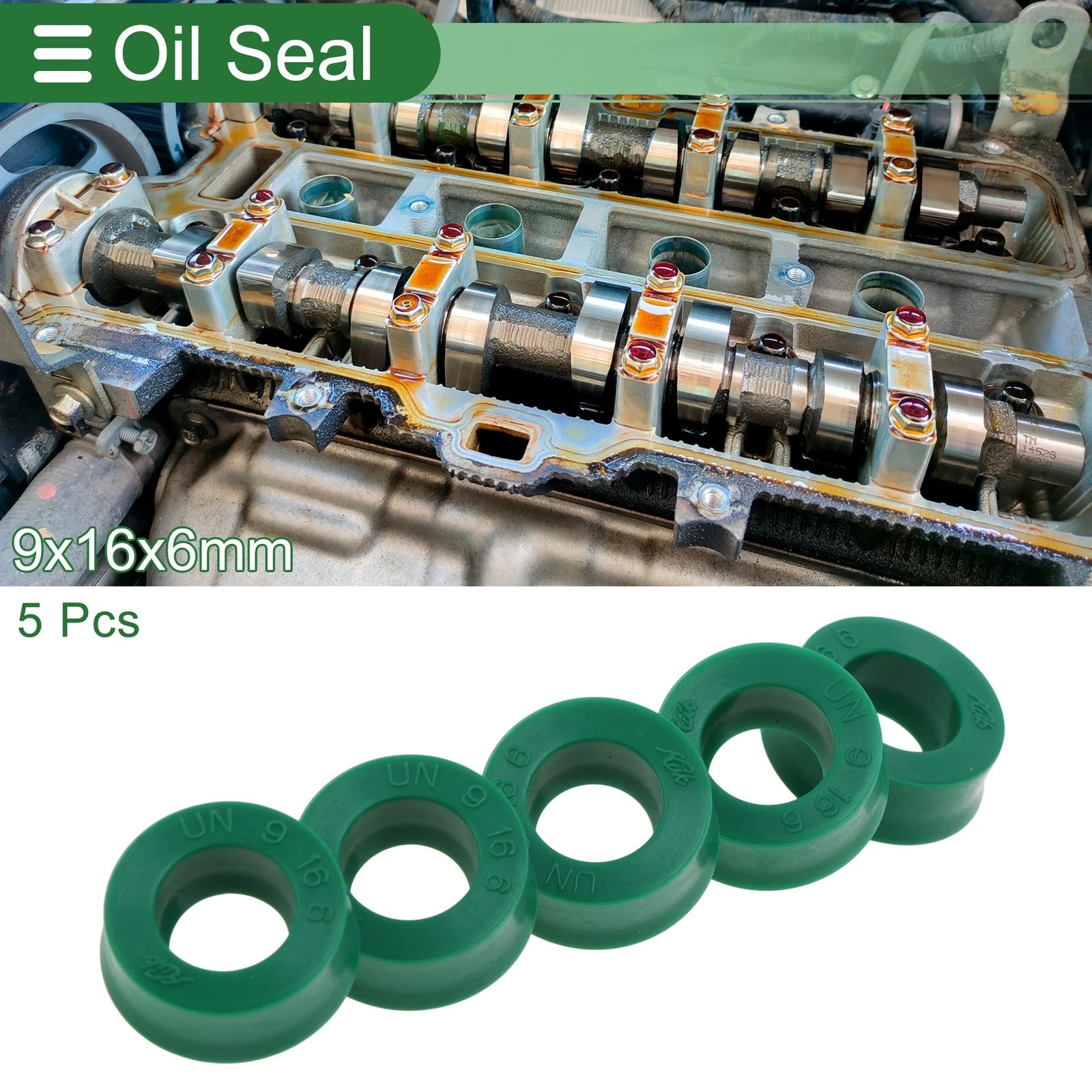 Set of 5 Oil Seal Rotary Shaft Seal 9x16x6mm for Various Models