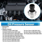 1 Pcs Engine Oil Pressure Sensor No.12677837 for Buick LeSabre (2000–2005)
