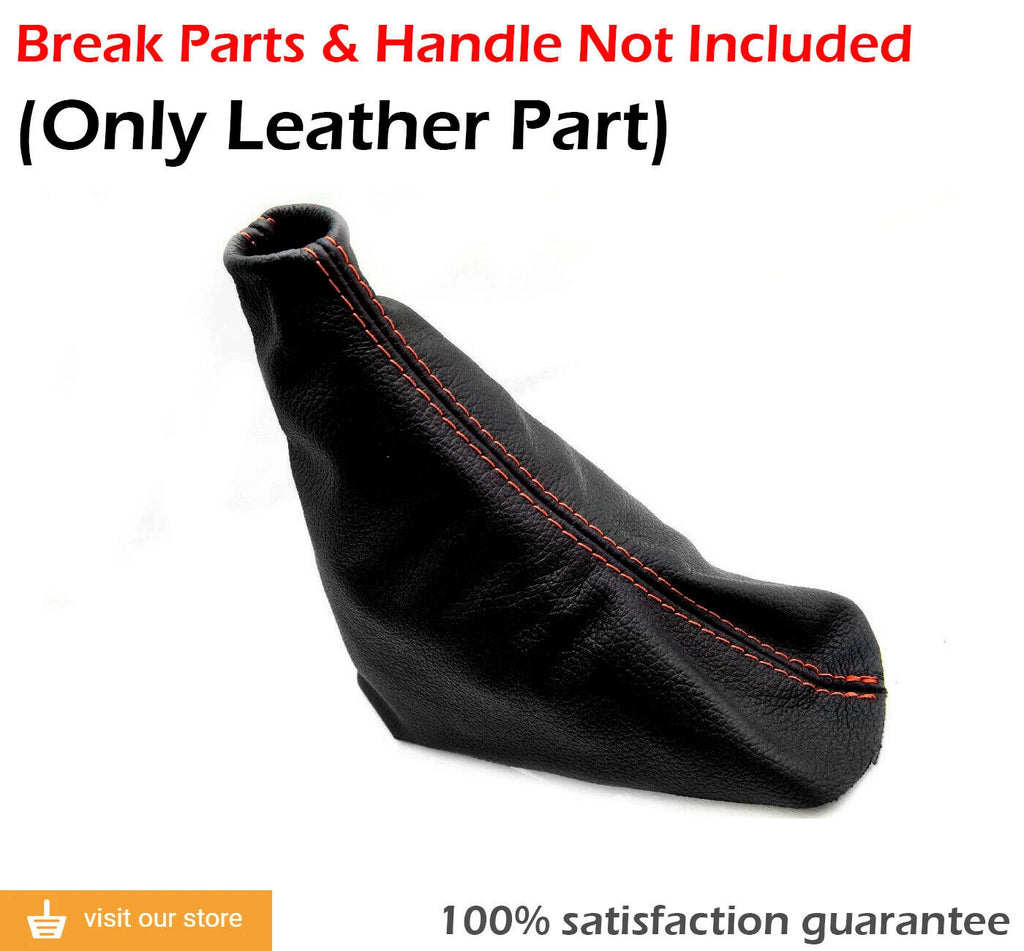 E Brake Boot Cover for Ford Mustang (2010–2014) Black Red Stitch