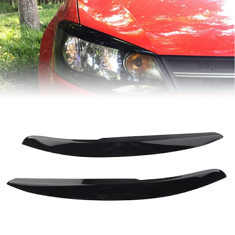 Headlight Eyebrow Eyelid Cover Trim for VW Polo Mk5 6R 6C (2011–2017)