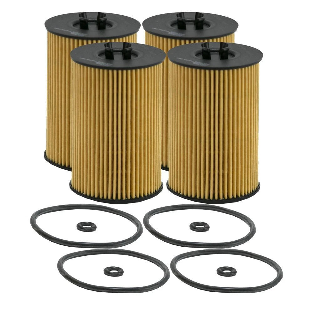 Set of 4 Wix WL10056 Engine Oil Filter Kit for (Metal Free)