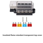 4-Way Circuit Fuse Box 100A 32V Blade Fuse Kit for Car Truck SUV