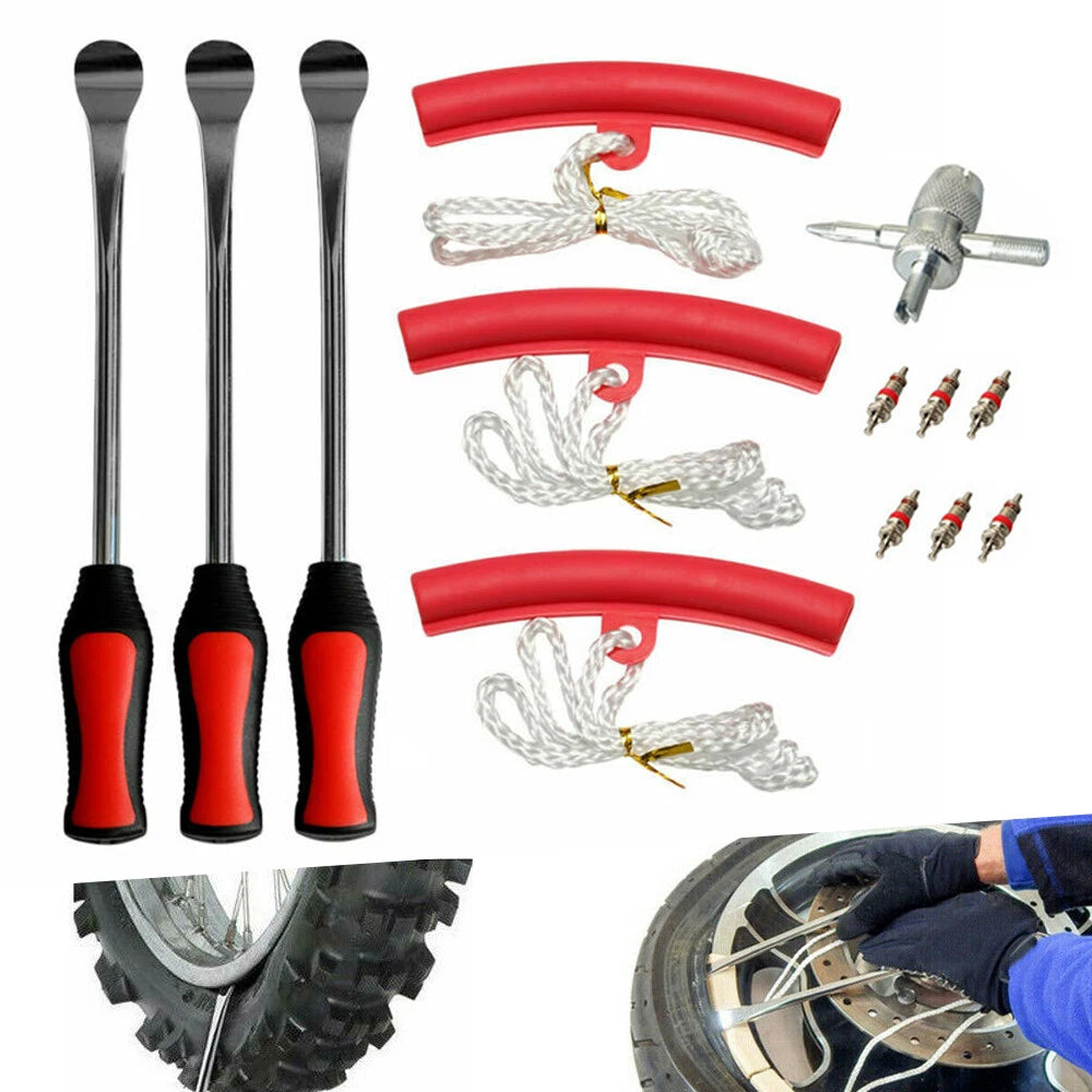 Tire Lever Iron Kit for Bike Motorcycle with Wheel Rim Protector