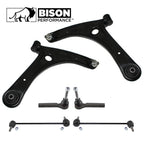 6pc Front Lower Control Arm Sway Bar Link Tie Rod Kit for Dodge