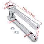 CNC Chrome 12" Riser Handlebar Top Clamp for Harley Touring Road Glide