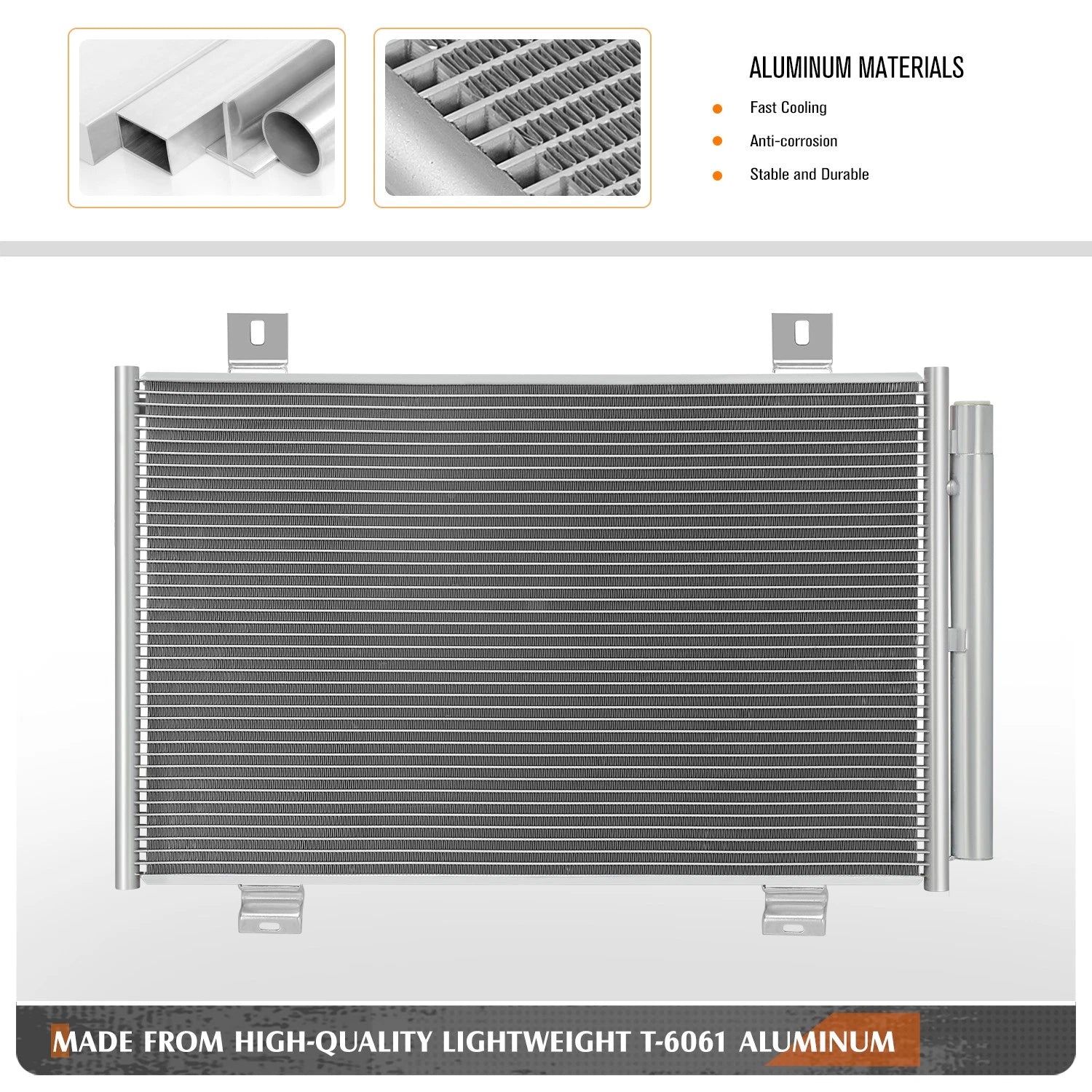 A/C Condenser for Toyota Highlander (2008–2010) OE Style Aluminum Core